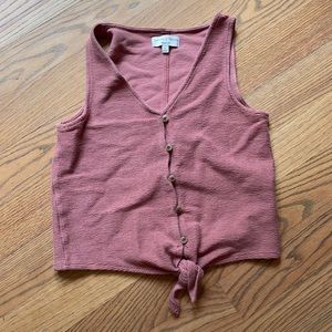 Madewell tie front shirt